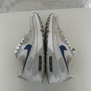 Nike Air Max White and Blue Sneakers